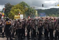 Polres Pulau Taliabu menggelar Sistem Simulasi Keamanan Kota. (Rakyatmu)