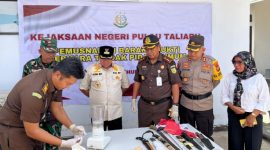 Pemusnahan Alat Bukti Tindak Pidana Umum. (Rakyatmu)