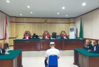 Suasana Sidang Putusan di Pengadilan Negeri Soasio Tidore. (Rakyatmu)
