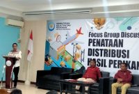 Kegiatan FGD yang Membahas Distribusi Hasil Perikanan Maluku Utara Menggunakan Kapal Tol Laut. (Rakyatmu)