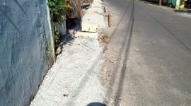 Proyek Penutup Parit Kelurahan Mangga Dua. (Rakyatmu)