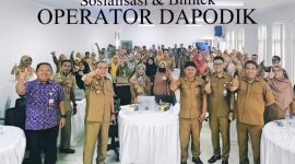 Sosialisasi dan Bimtek Operator Dapodik di Kantor Bappelitbangda Kota Ternate. (FB Rizal Marsaoly for Rakyatmu)
