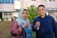 Ketua Panitia HAJAT dr. Fathiyah Suma dan Sekretaris Panitia, Mochtar Hasyim. (Rakyatmu)