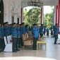 Suasana Upacara Korpri ke-52 di Halaman Istana Daerah. (Rakyatmu)