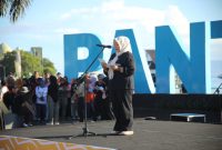 Ketua Panitia dr. Fathiyah Suma saat Membacakan Laporan HAJAT 773. (Bucek for Rakyatmu)