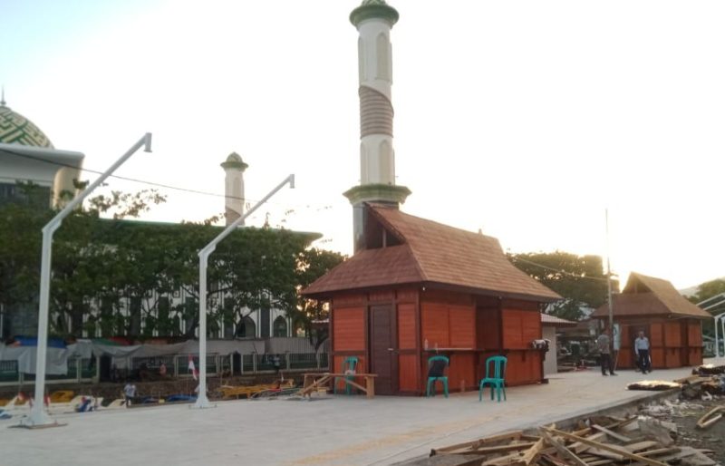 Pekerjaan Segmen 3 Pusat Kuliner Kota Rempah. (Rakyatmu)