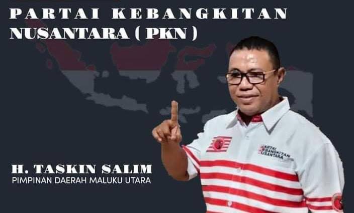 Ketua PKN Maluku Utara, Taskin Dano Salim. (Istimewa/Rakyatmu)