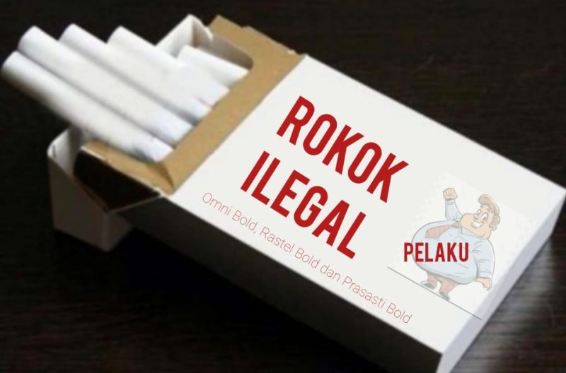 Ilustrasi Rokok Ilegal. (Rakyatmu)