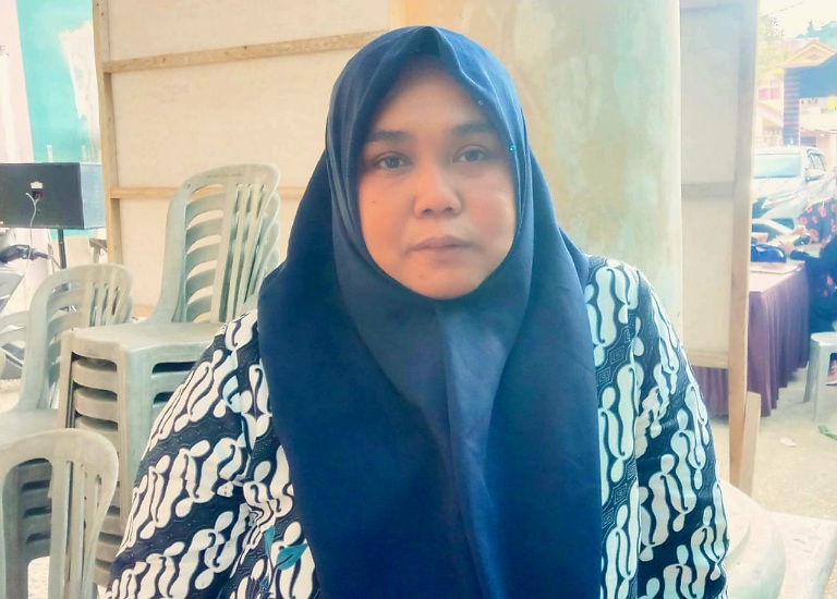 Ketua KPU Kabupaten Kepulauan Sula, Yuni Yunengsih Ayuba. (Rakyatmu)