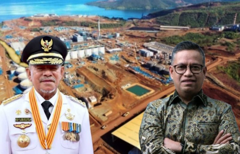 Gubernur Maluku Utara Abdul Gani Kasuba (Kanan) dan Stevi Thomas Petinggi Harita Group (Kiri). (Ilustrasi/Rakyatmu)