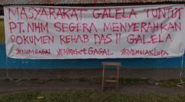 Tuntutan Warga Galela Terkait Dokumen DAS II Segera di Serahkan ke KLHK RI. (Rakyatmu)