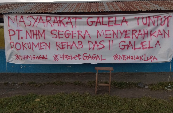 Tuntutan Warga Galela Terkait Dokumen DAS II Segera di Serahkan ke KLHK RI. (Rakyatmu)