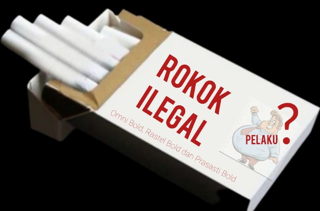 Ilustrasi Rokok Ilegal. (Rakyatmu)