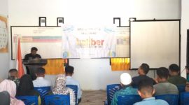 Panwaslu Kecamatan Taliabu Barat me-launching Desa Wayo sebagai Kampung Pengawasan Pemilu Bermartabat. (Rakyatmu)