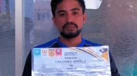 Pelatih Karate Pelajar Rizka Amal yang Memprotes Hasil Turnamen Piala Wali Kota Cup I 2023. (Rakyatmu)