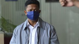 Ketua DPD Partai Gerindra Maluku Utara Muhaimin Syarif Saat Diperiksa KPK pada 5 Januari 2024. (Rakyatmu)