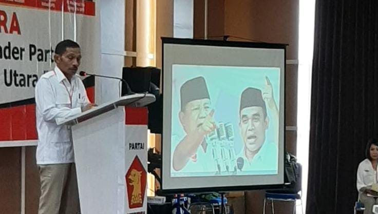 Ketua DPD Partai Gerindra Maluku Utara Sahril Tahir. (Rakyatmu)