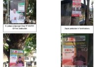 Sejumlah APK Capres maupun Caleg yang Dipaku di Pohon Kota Ternate. (Dok. Bawaslu/ Rakyatmu)