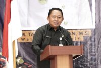 Sekretaris Kota Ternate Rizal Marsaoly saat Membuka Forum Konsultasi Publik RPJPD 2025-2045 pada 17 Mei 2024. (Ewin for Rakyatmu)