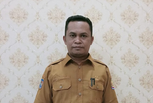 Kepala BPPKAD Kabupaten Pulau Taliabu, Muh Ridwan Aziz. (Rakyatmu)