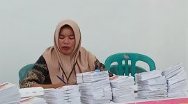 Surat Suara di TPS 2 Kelurahan Sasa, Kota Ternate. (Rakyatmu)