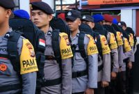 Polda Maluku Utara Melaksanakan Apel Persiapan Pengamanan TPS di 10 Kabupaten/Kota. (Dok. Humas Polda/Rakyatmu)