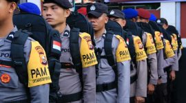 Polda Maluku Utara Melaksanakan Apel Persiapan Pengamanan TPS di 10 Kabupaten/Kota. (Dok. Humas Polda/Rakyatmu)