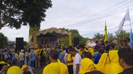 Kampanye Prabowo-Gibran di Kota Tidore Kepulauan. (Rakyatmu)
