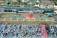 Apel Akbar ASN dan PTT Lingkup Pemerintah Kota Ternate di Lapangan Ngaralamo, Kota Ternate. (Diskomsandi/Rakyatmu)