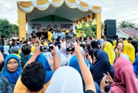 Capres Anies Baswedan Disebut Partai Golkar Suka Bicara di Acara Kampanye TKD Prabowo-Gibran di Kota Tidore Kepulauan. (Rakyatmu)