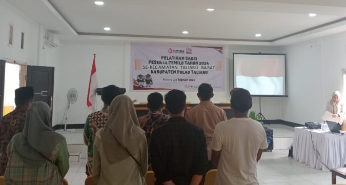 Panwascam Taliabu Barat Gelar Pelatihan Saksi Partai Politik. (Rakyatmu)