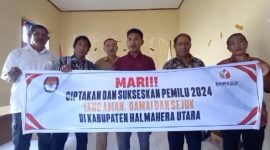 Deklarasi Pemilu Damai di Enam Desa Maluku Utara. (Rakyatmu)