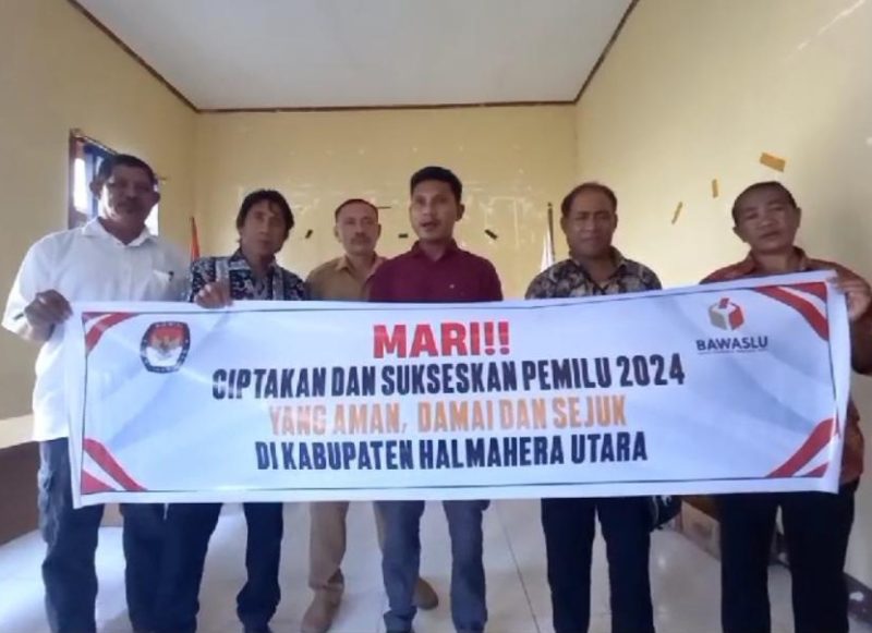 Deklarasi Pemilu Damai di Enam Desa Maluku Utara. (Rakyatmu)