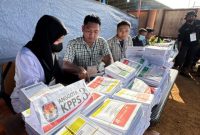 TPS Khusus Karyawan di Lokasi Harita Nickel. (Humas Harita for Rakyatmu)