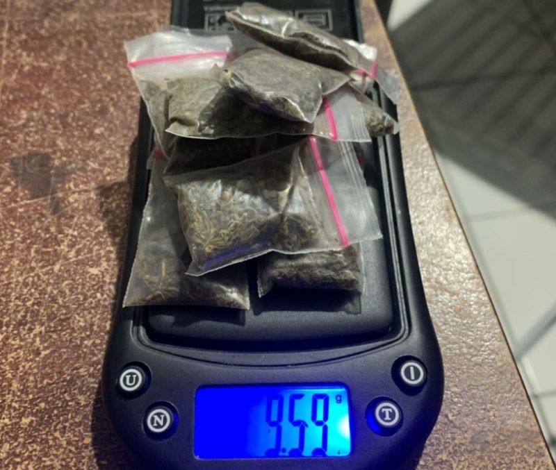 Polisi Tangkap Seorang Pemuda di Ternate Bersamaan Dengan Barang Bukti Berupa Ganja Kering Seberat 9,59 gram. (Dok. Humas Polres Tarnate/Rakyatmu)