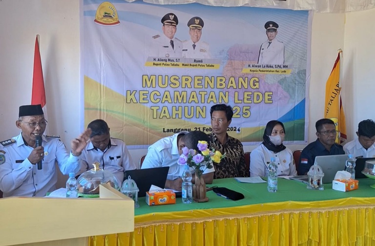 Pemerintah Kabupaten Pulau Taliabu Gelar Musrenbang Kecamatan Lede di Desa Lede. (Rakyatmu)