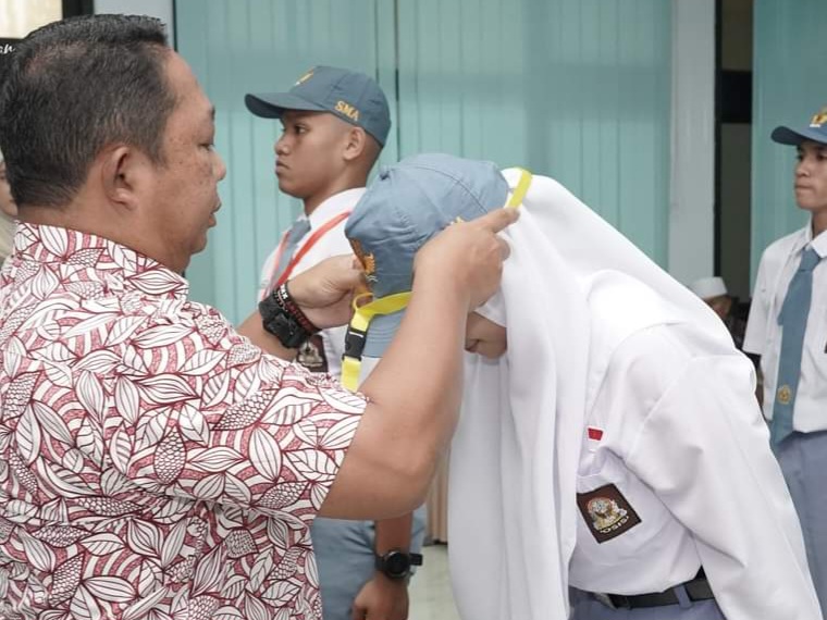 Sekda Kota Ternate Rizal Marsaoly Membuka Seleksi Calon Paskibraka. (Dok.Diskomsandi Ternate)
