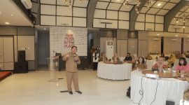 Sekda Kota Ternate Rizal Marsaoly Memaparkan Materi Terkait Pencegahan Norkoba Sesuai Perda Nomor 11 Tahun 2017. (Ongky for Rakyatmu)