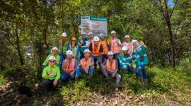 Kawasan Reklamasi Pasca Tambang yang Dilakukan Penghijauan oleh Harita Nickel di Lokasi Pit Komodo, Pulau Obi. (Dok. Humas Harita Nickel for Rakyatmu)