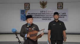 Sekda Kota Ternate Rizal Marsaoly Melantik Pejabat Administrasi dan Pejabat Fungsional. (Ongky for Rakyatmu)