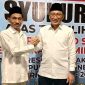 Wali Kota Ternate M. Tauhid Soleman dan Ketua DPD Partai Gerindra Maluku Utara Sahril Thahir Usai Diwawancarai Terkait Pilwako 2024.