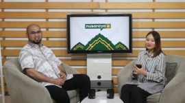 Bassam Kasuba diundang dalam podcast Kompas Gramedia untuk membicarakan tentang potensi pariwisata di Kabupaten Halmahera Selatan. (Dok. Humas/Rakyatmu)