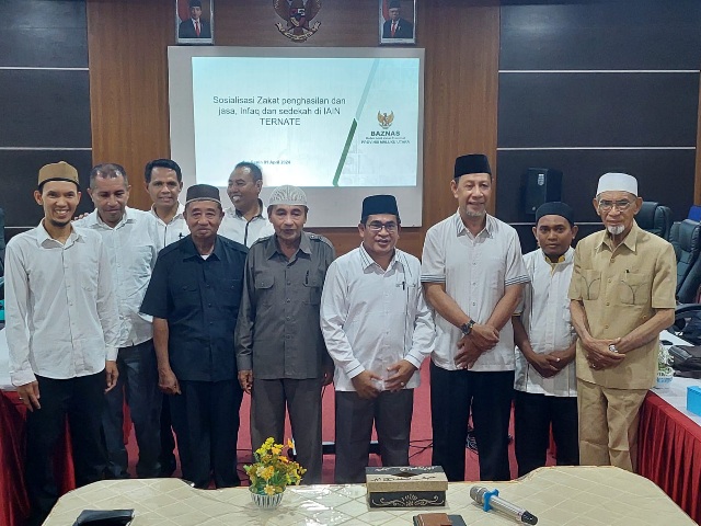 Sosialisasi Baznas Provinsi Maluku Utara di IAIN Ternate Gunakan Dana Pribadi.(Rakyatmu)