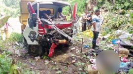 Kondisi Kecelakaan di Kabupaten Halmahera Barat, Maluku Utara, Salah Satu Korban Kepalanya Terputus. (Dok. Netizen/Rakyatmu)