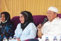 Bupati Pulau Taliabu Aliong Mus Safari Halalbihalal di Bapenu, Tabona dan Sofan. (Dok. Humas for Rakyatmu)
