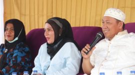 Bupati Pulau Taliabu Aliong Mus Safari Halalbihalal di Bapenu, Tabona dan Sofan. (Dok. Humas for Rakyatmu)