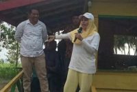 Fifian Adeningsih Mus Bersama Ketua DPC PBB Kepu Lasidi Leko. (Rakyatmu)