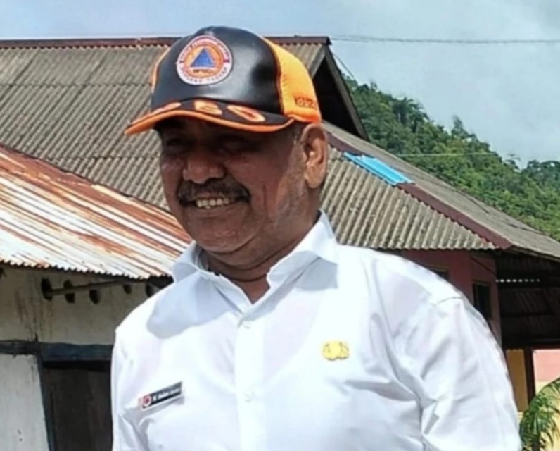 Kepala Badan Penanggulangan Bencana Daerah Kabupaten Kepulauan Sula, Buhari Buamona. (Rakyatmu)