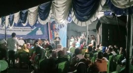 Hendrata Thes Menyebutkan Rekomendasi PBB ke FAM Hanya Pancingan dalam Acara Silaturahmi di Desa Mangon. (Rakyatmu)