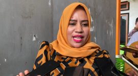 Fifian Adeningsih Mus Usai Mengikuti Fit and Proper Test Kelayakan di Kantor DPW PKS Maluku Utara. (Rakyatmu)